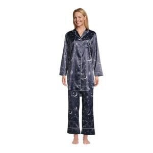 WORLD MARKET S/M Navy Blue Celestial Pajama Collection